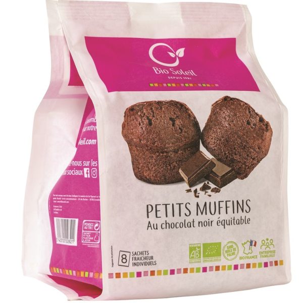 Bio Soleil Petits Muffins au Chocolat Noir 224G