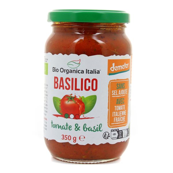 Bio Organica Italia Sauce Tomate et Basilic 350G