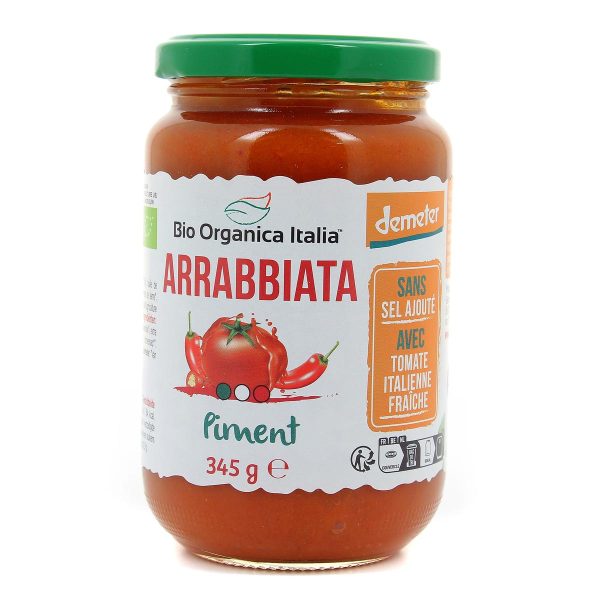 Bio Organica Italia Sauce Arrabbiata Piment 345G