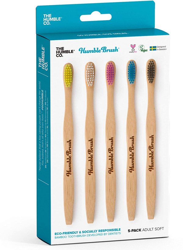 The Humble Co Brosse à Dents En Bambou X5