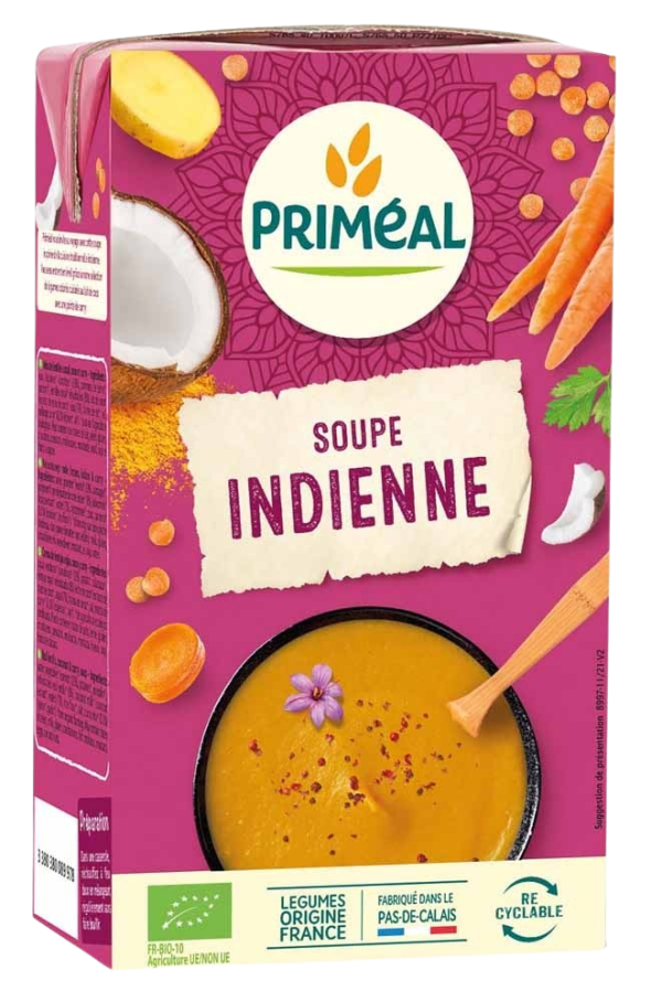 Primeal Velouté Lentille Corail  Coco Curry 1L
