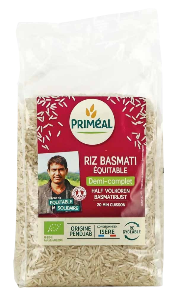 Primeal Riz Basmati Demi-complet 1Kg
