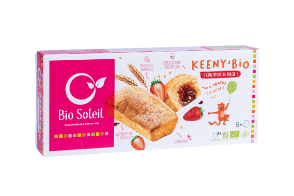 Bio Soleil KEENY'BIO Fourrés Confiture Fraise 150G