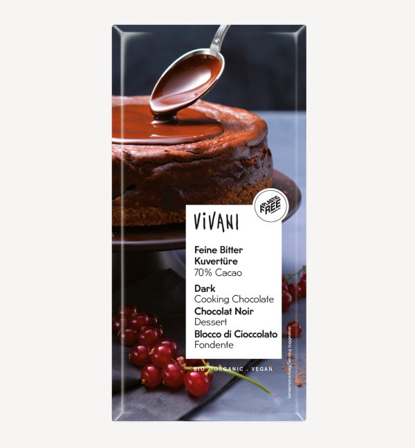 Vivani Chocolat Noir Pâtissier 200G