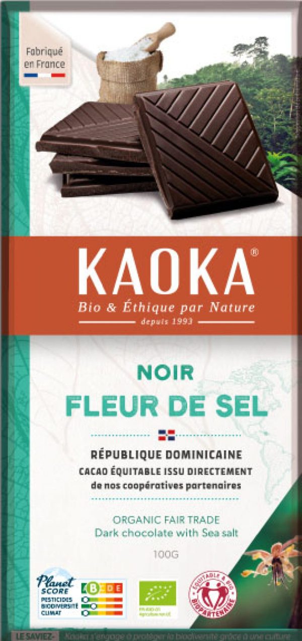 Kaoka Noir 70% Cacao Fleur de Sel 100G