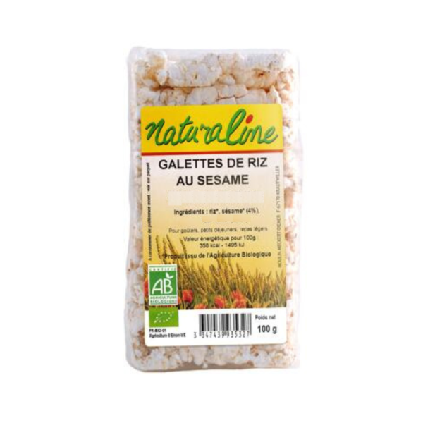 Naturaline Galettes de Riz au Sésame 100G