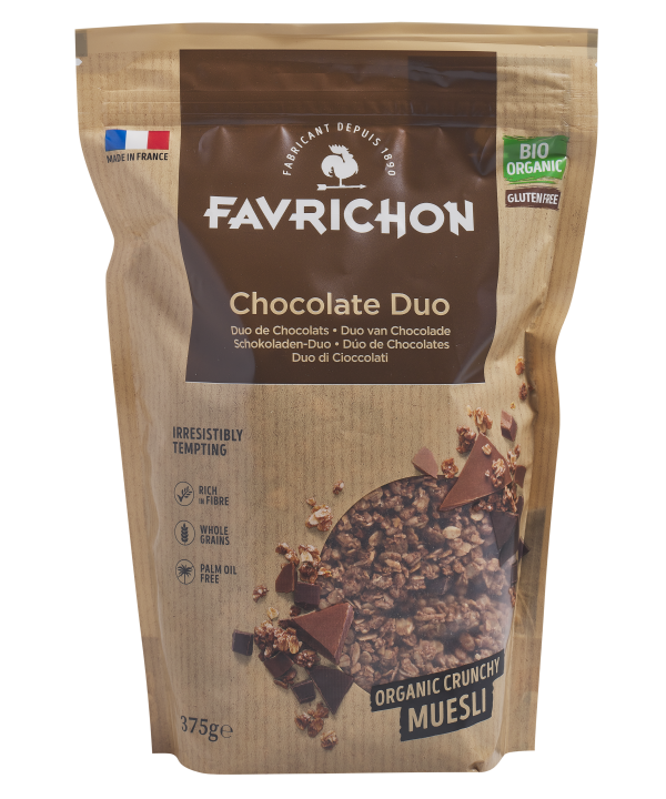 Favrichon Muesli Croustillant Duo de Chocolats 375G