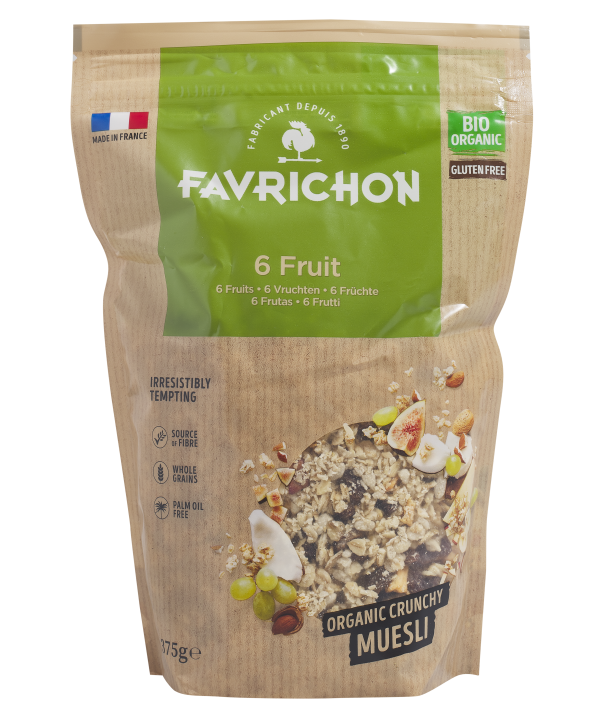 Favrichon Muesli Croustillant 6 Fruits 375G