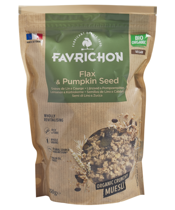 Favrichon Muesli Croustillant Graines de Lin & Courge 350G