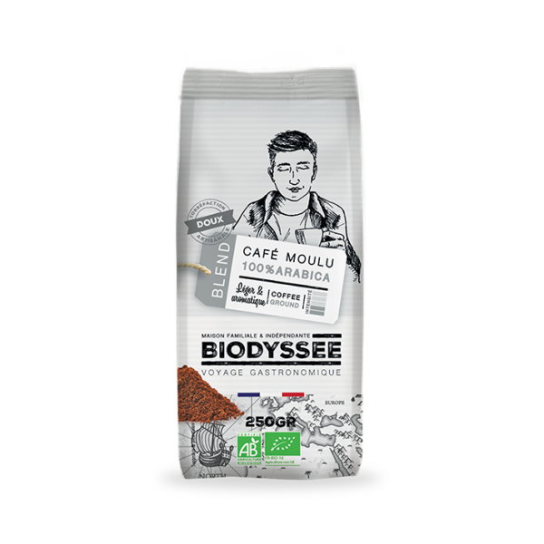 Biodyssée 100% Arabica Moulu – Doux 250G