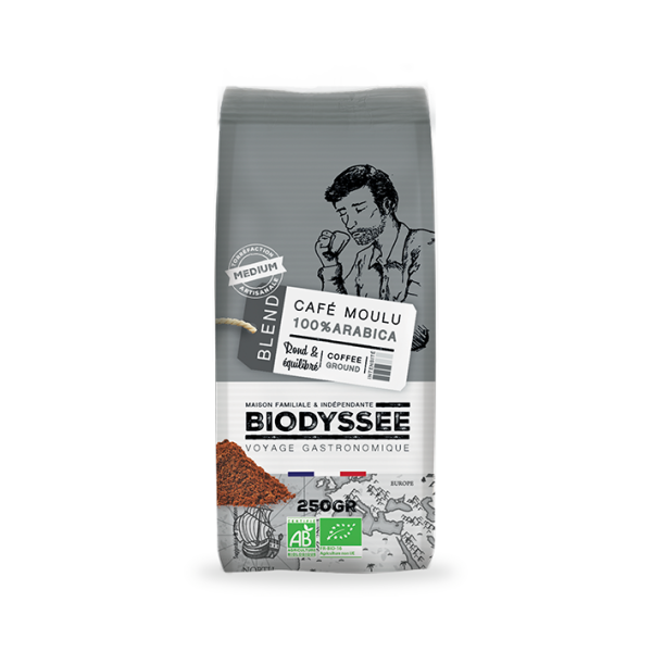 Biodyssée 100% Arabica Moulu – Medium 250G