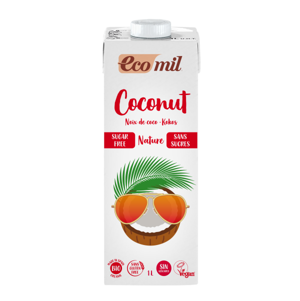 Ecomil Boisson Coco sans Sucres 1l