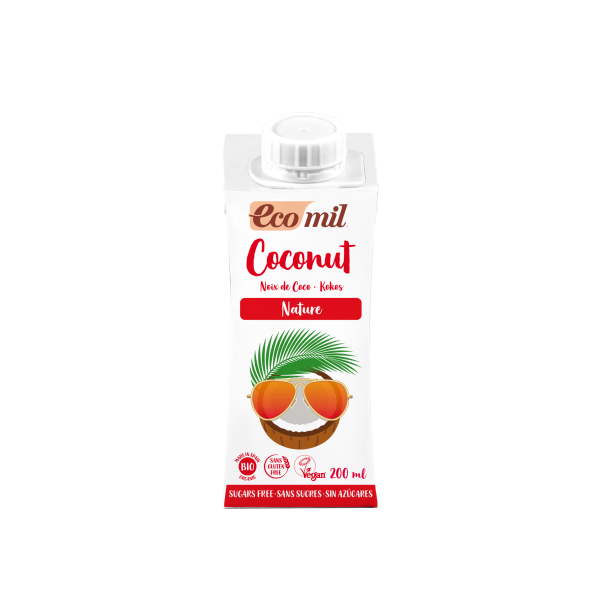 Ecomil Boisson de Coco sans Sucres 200Ml