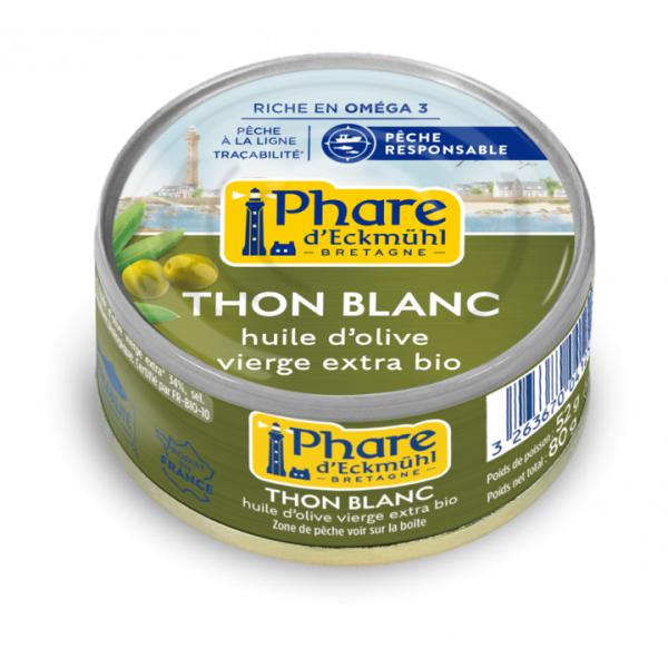 Phare d'Eckmuhl Thon Blanc à l'Huile d'Olive 80g