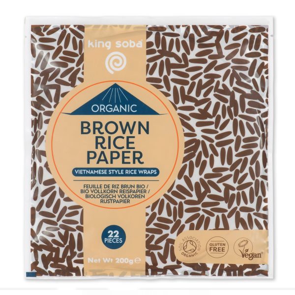 King Soba Feuilles de Riz Brun 200G