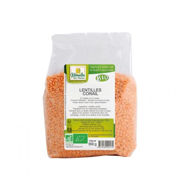 MDM LENTILLES CORAIL 500G