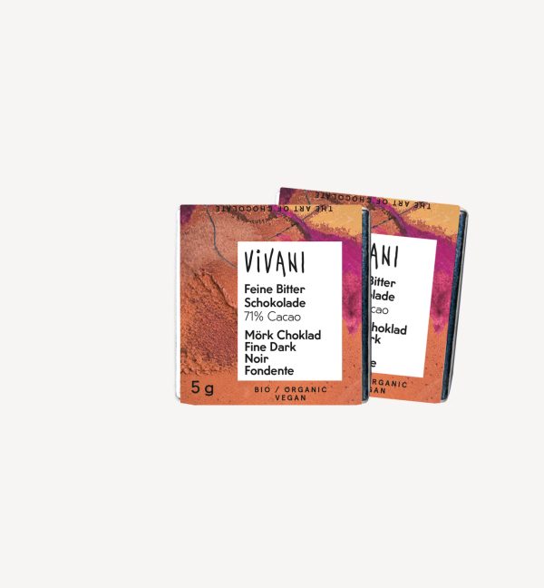 Vivani Mini Barre de Chocolat Noir 5G
