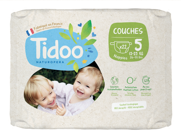 Tidoo Couche Taille 5 / 12-25Kg 22 Unités