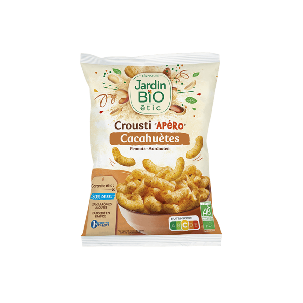 Jardin Bio Chips Crousti Apéro Cacahuètes 85G