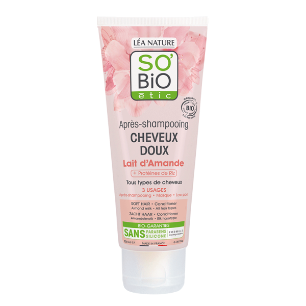 So Bio Après-shampooing Cheveux Doux au Lait d'Amande 200Ml