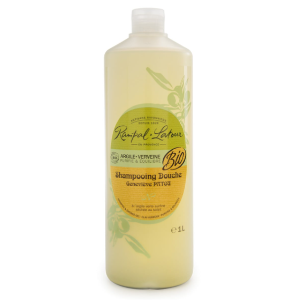 Rampal Latour Shampoing-Douche Argile-Verveine 1L