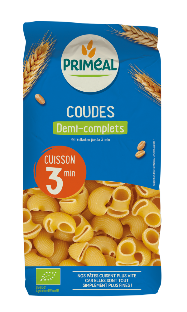 Primeal Coudes Demi-complets Cuisson Rapide 500G