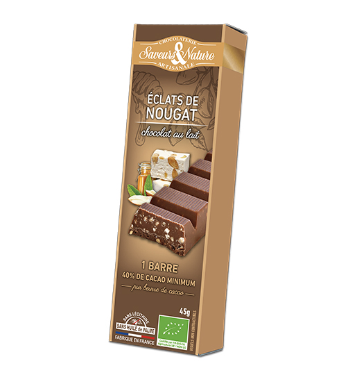 Saveurs et Nature Barre Nougat Lait 45G