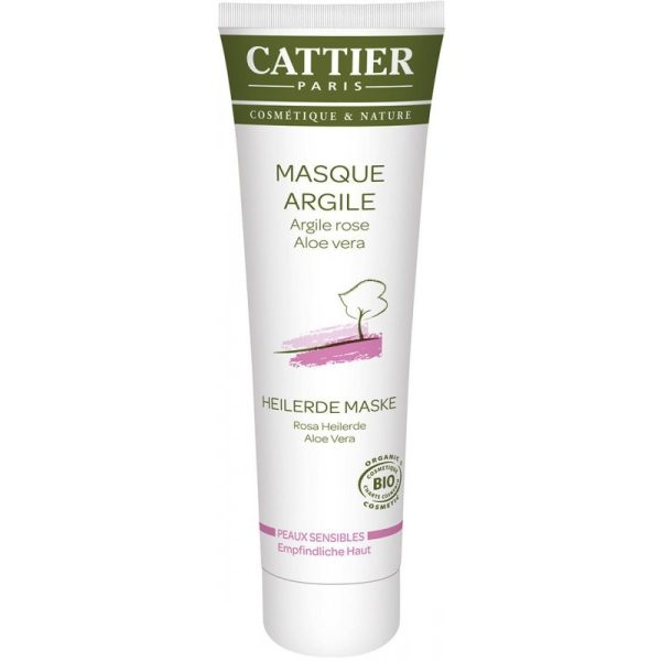 Cattier Masque à l'Argile Rose & Aloe Véra 100Ml