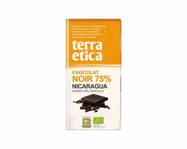 Terra Etica Tablette Chocolat Noir Nicargua 75% 100G