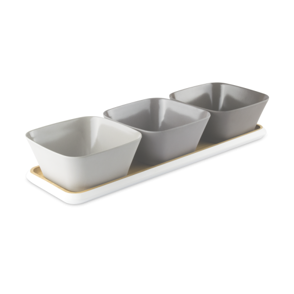 Pebbly Set de 3 Bol pour Apéritif