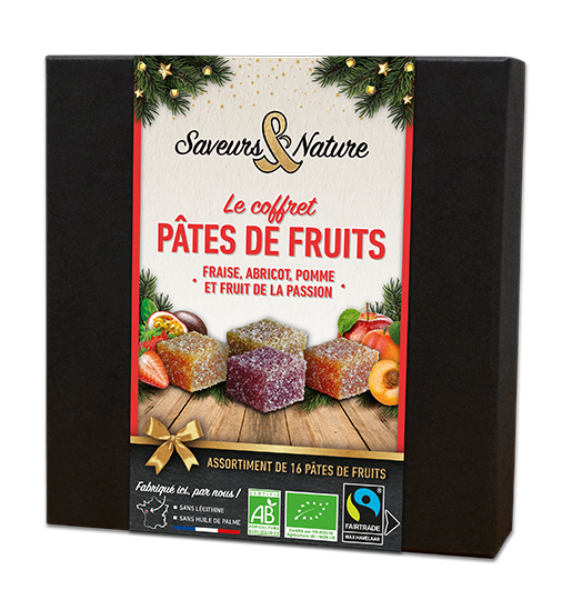 Saveurs et Nature Coffret Assortiment de Pâtes de Fruits 180G