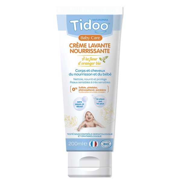 Tidoo Crème Lavante Nourrissante à La Fleur d'Oranger 200Ml