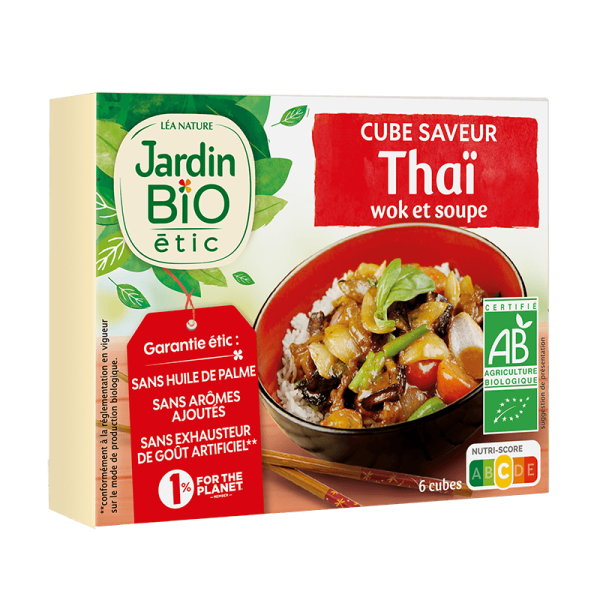 Jardin Bio Bouillon Cube Wok & Soupe X6