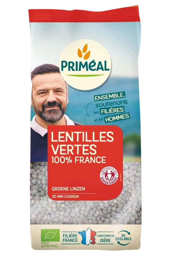 Primeal Lentilles Vertes 500G