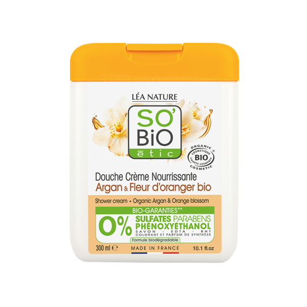 So Bio  Douche Crème Argan et Fleur d'Oranger  300Ml
