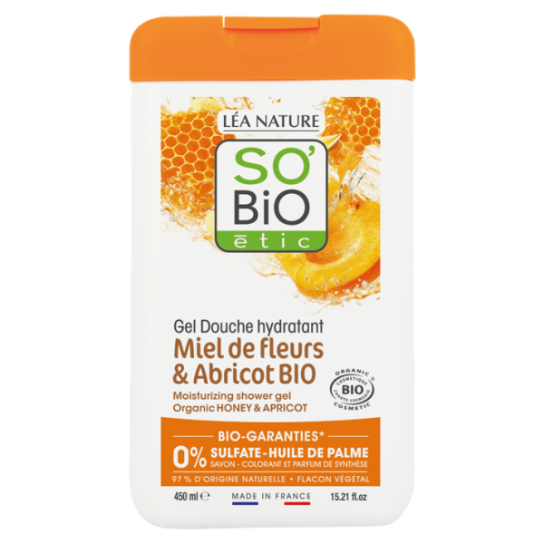 So Bio Gel Douche Miel Abricot 450Ml