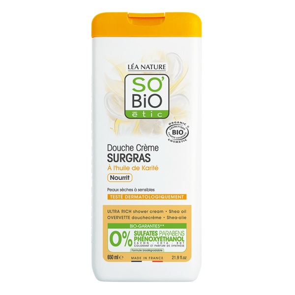 So Bio  Douche Crème Surgras à l'Huile de Karité 650Ml
