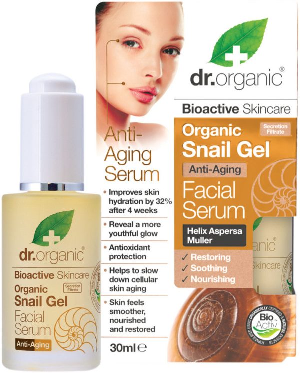 Dr Organic Sérum Visage au Gel Escargot 30Ml