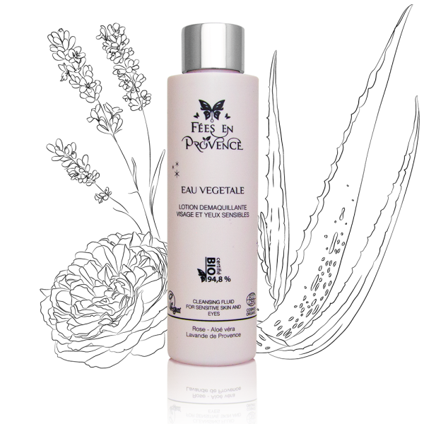 Fées en Provence Eau végétale – Démaquillant Visage et Yeux Sensibles – 150Ml