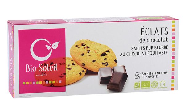 Bio Soleil Éclats Chocolat Sablés Pur Beurre 120G