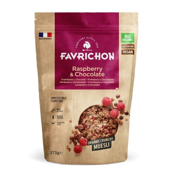 Favrichon Muesli Framboise et Chocolat 375G