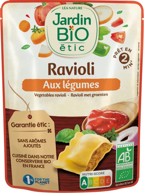 Jardin Bio Ravioli aux Légumes 250G