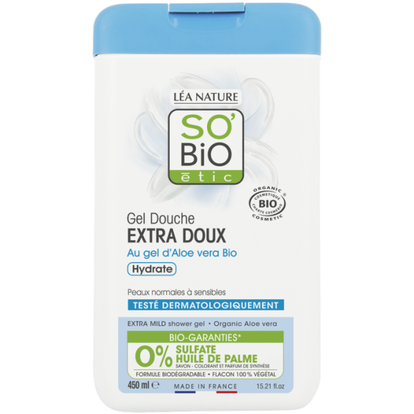 So Bio Gel Douche Aloe Vera Extra Doux 450Ml