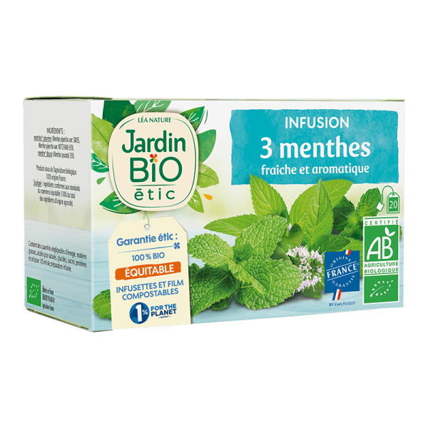 Jardin Bio Infusion Trois Menthes 30G