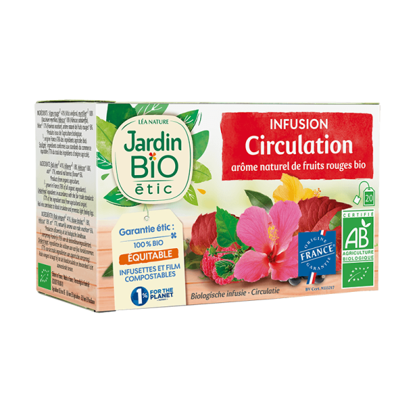 Jardin Bio Infusion Circulation Saveur Fruits Rouges X20