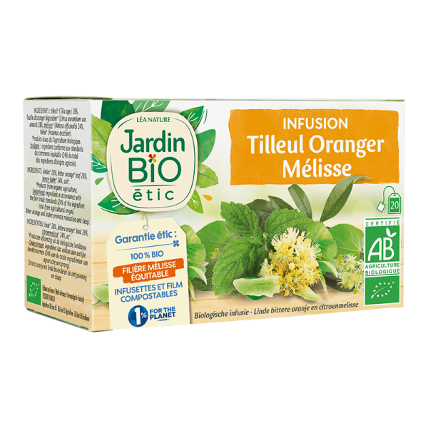 Jardin Bio Infusion Tilleul Oranger Mélisse 1.5x20G