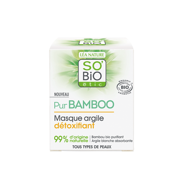 So Bio  Masque Argile Détoxifiant au Bambou 50Ml