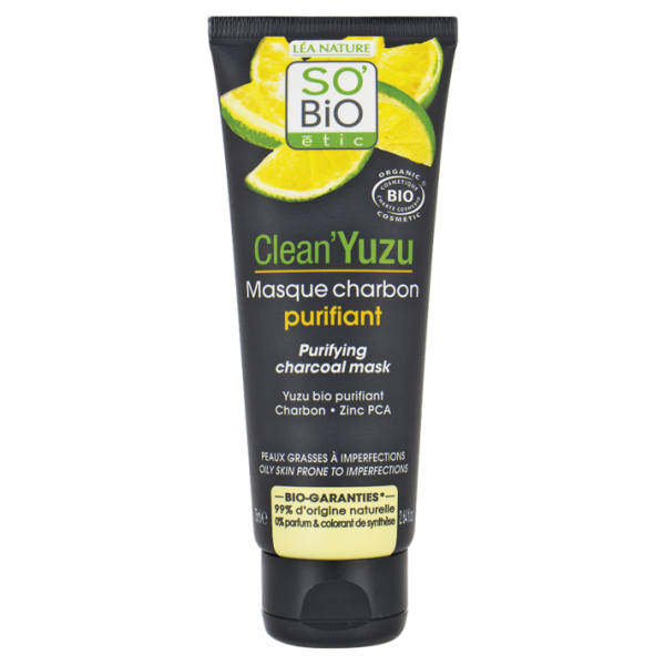 So Bio Yuzu Masque Charbon Purifiant 75Ml