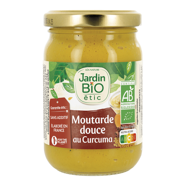 Jardin Bio Moutarde Douce au Curcuma 210G