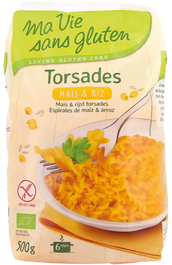 Ma Vie Sans Gluten Torsades Maïs Riz 500G